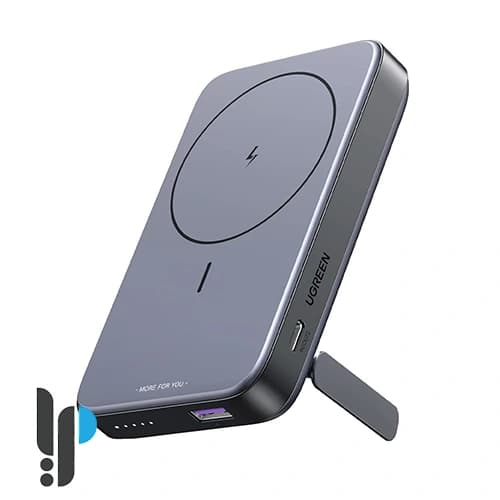 پاوربانک مگنتی 20 وات یوگرین مدل Ugreen Magnetic PB206 کد 15086 ظرفیت 10000 میلی آمپر ساعت