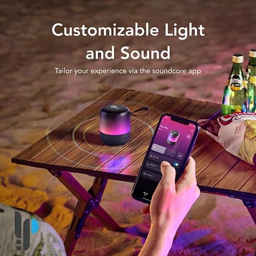 اسپیکر بلوتوثی انکر مدل Anker Soundcore GLOW Mini A3136 — تصویر ۷