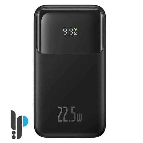 پاوربانک 22.5 واتی بیسوس مدل Baseus Comet PPMD0200 با کابل Type-C و Lightning ظرفیت 10000 میلی آمپر ساعت