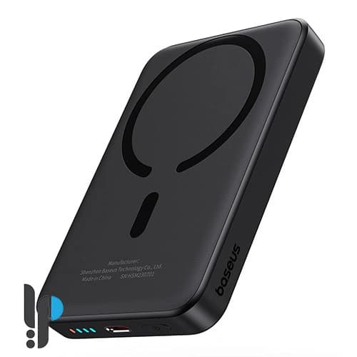 پاوربانک 20 واتی بیسوس مدل Baseus Magnetic Mini PPCX1300 ظرفیت 6000 میلی آمپر ساعت — تصویر ۲