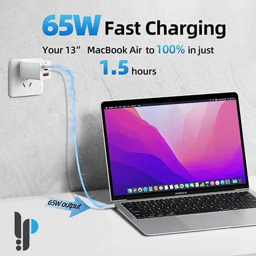 شارژر ۶۵ واتی بیسوس مدل Baseus GaN3 Pro CCGP0501 با کابل Type-C — تصویر ۴