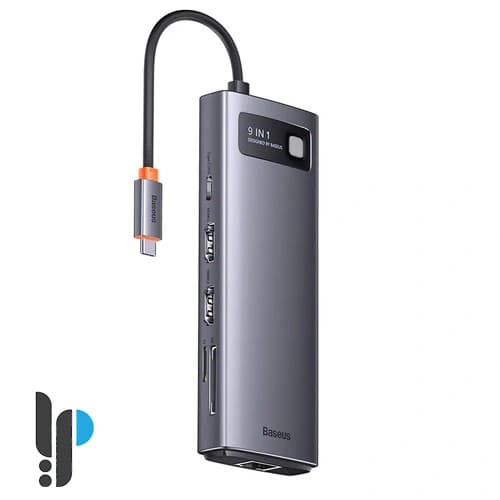 هاب ۹ پورت USB-C بیسوس مدل Baseus Metal Gleam Series WKWG060013 — تصویر ۲