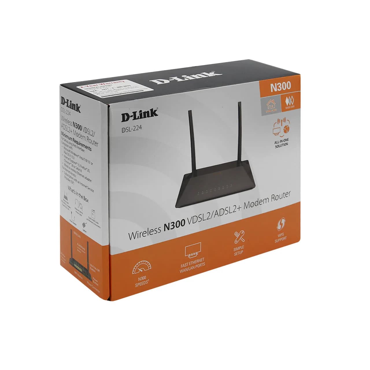 مودم روتر بی سیم دی لینک ADSL / VDSL2 N300 مدل DSL-224 — تصویر ۸