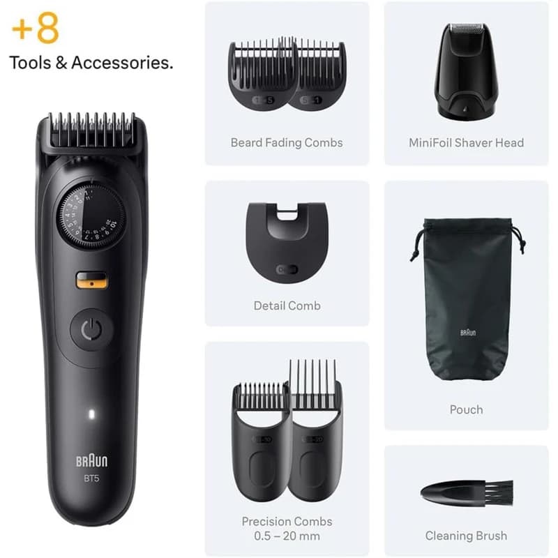 ماشین اصلاح موی صورت شارژی براون مدل BT5560 BRAUN