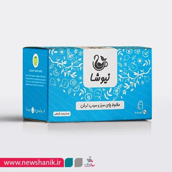 چای سبز وسیب ترش نیوشا(granny smith applegreen tea)