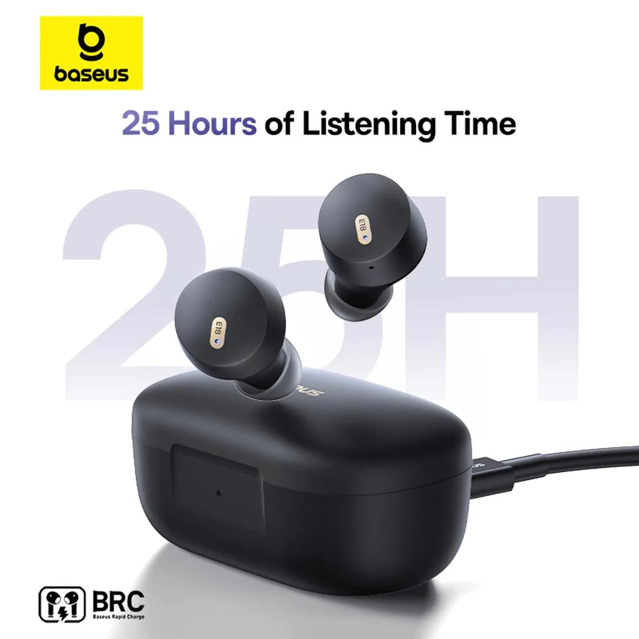 ایرفون بی سیم باسئوس مدل Bowie E18 – مشکی — تصویر ۶