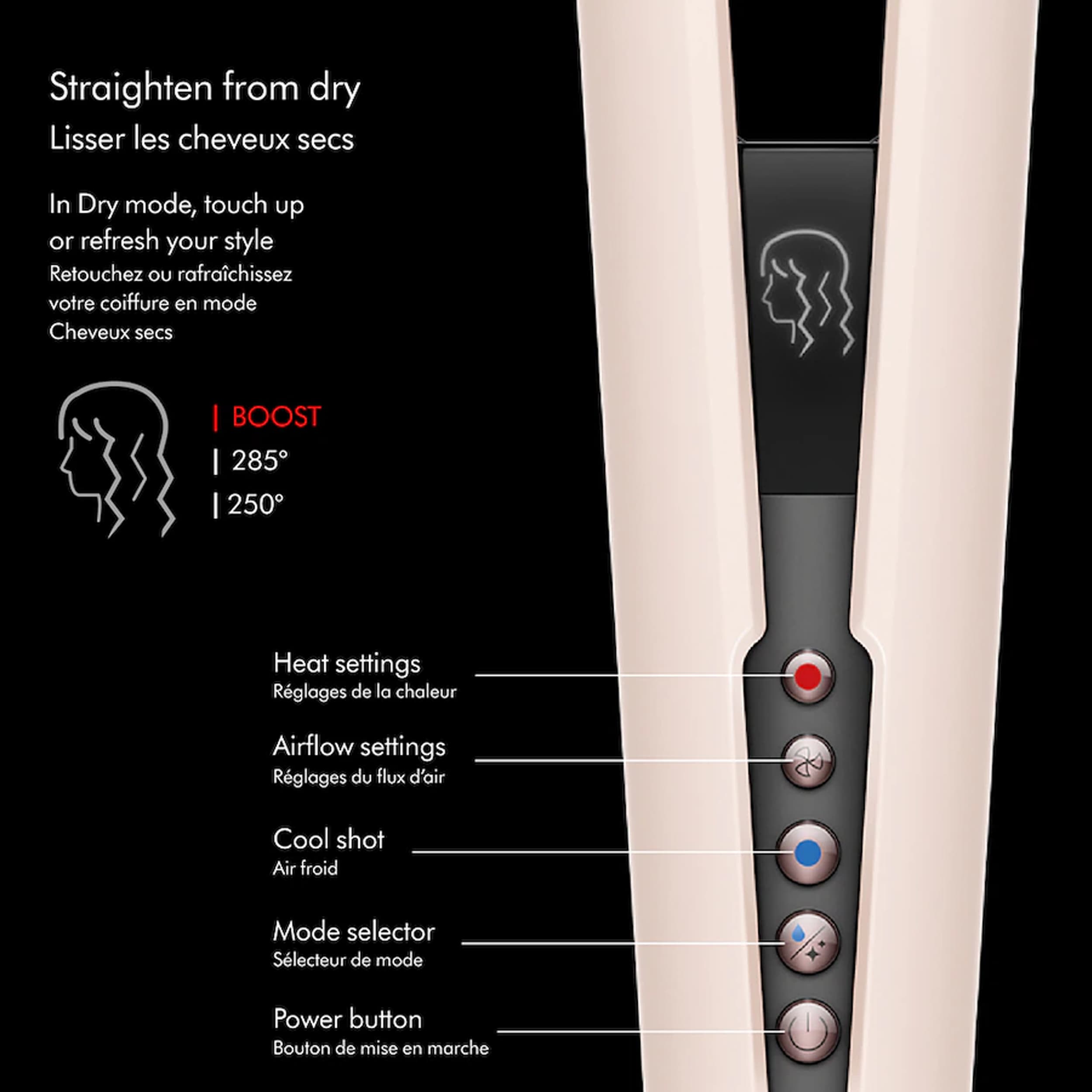 سشوار و صاف کننده مو دایسون مدل Dyson Airstrait HT01 AS — تصویر ۱۱