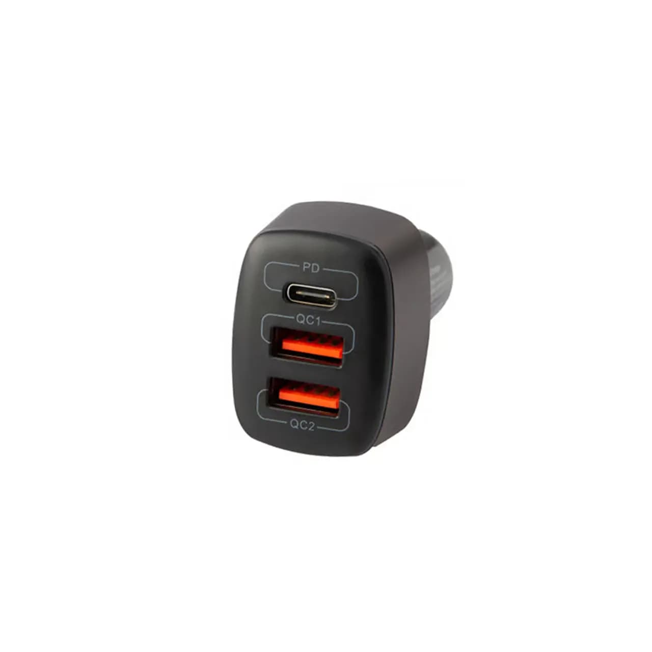 شارژر فندکی فست و PD سه پورت هترون 56وات مدل HCC3210PQ به همراه کابل شارژ Type-C – مشکی — تصویر ۲