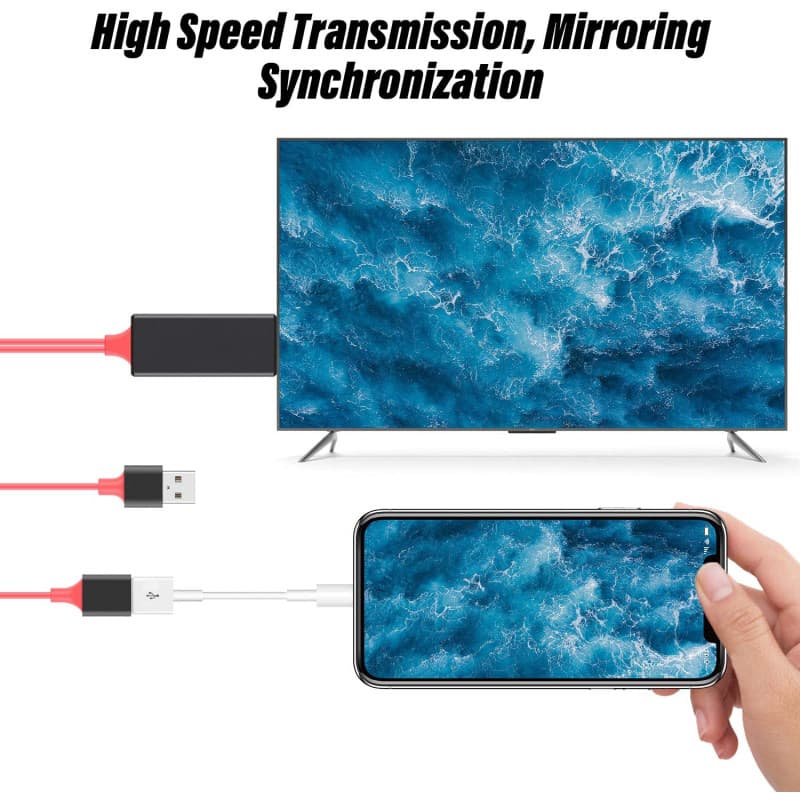 کابل MHL تبدیل Lightning/ USB-C/ microUSB به HDMI مدل L7-5A به طول 1 متر — تصویر ۴