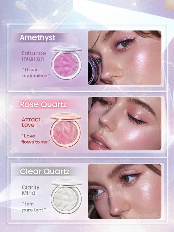 هایلایتر شیگلم مدل کریستال رنگ Clear Quartz — تصویر ۴