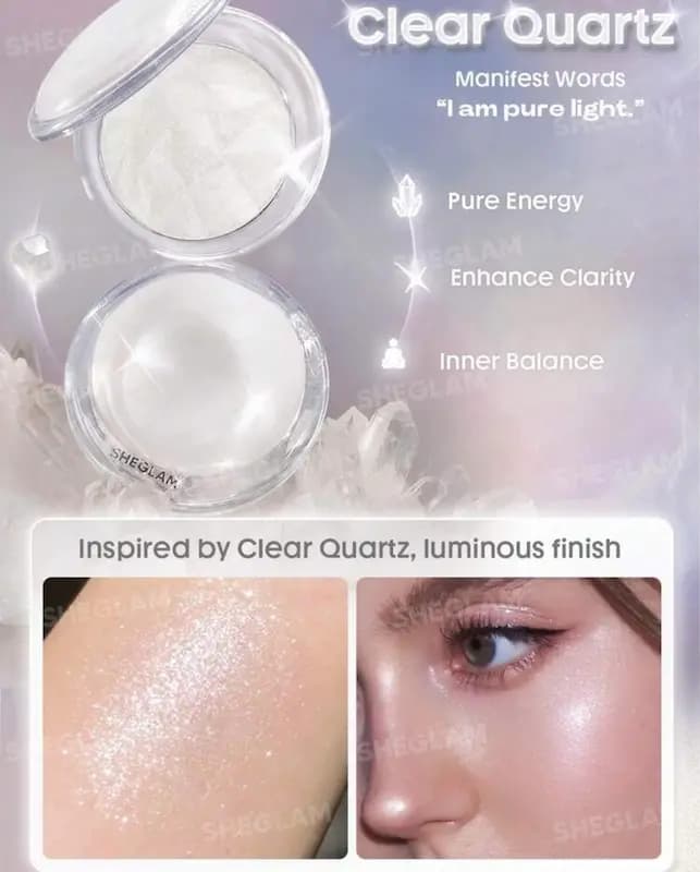 هایلایتر شیگلم مدل کریستال رنگ Clear Quartz — تصویر ۲