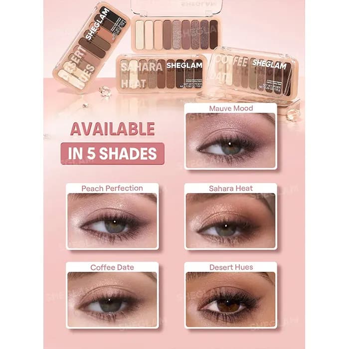 پالت سایه چشم شیگلم ۹ رنگ مدل PEACH PERFECTION — تصویر ۳