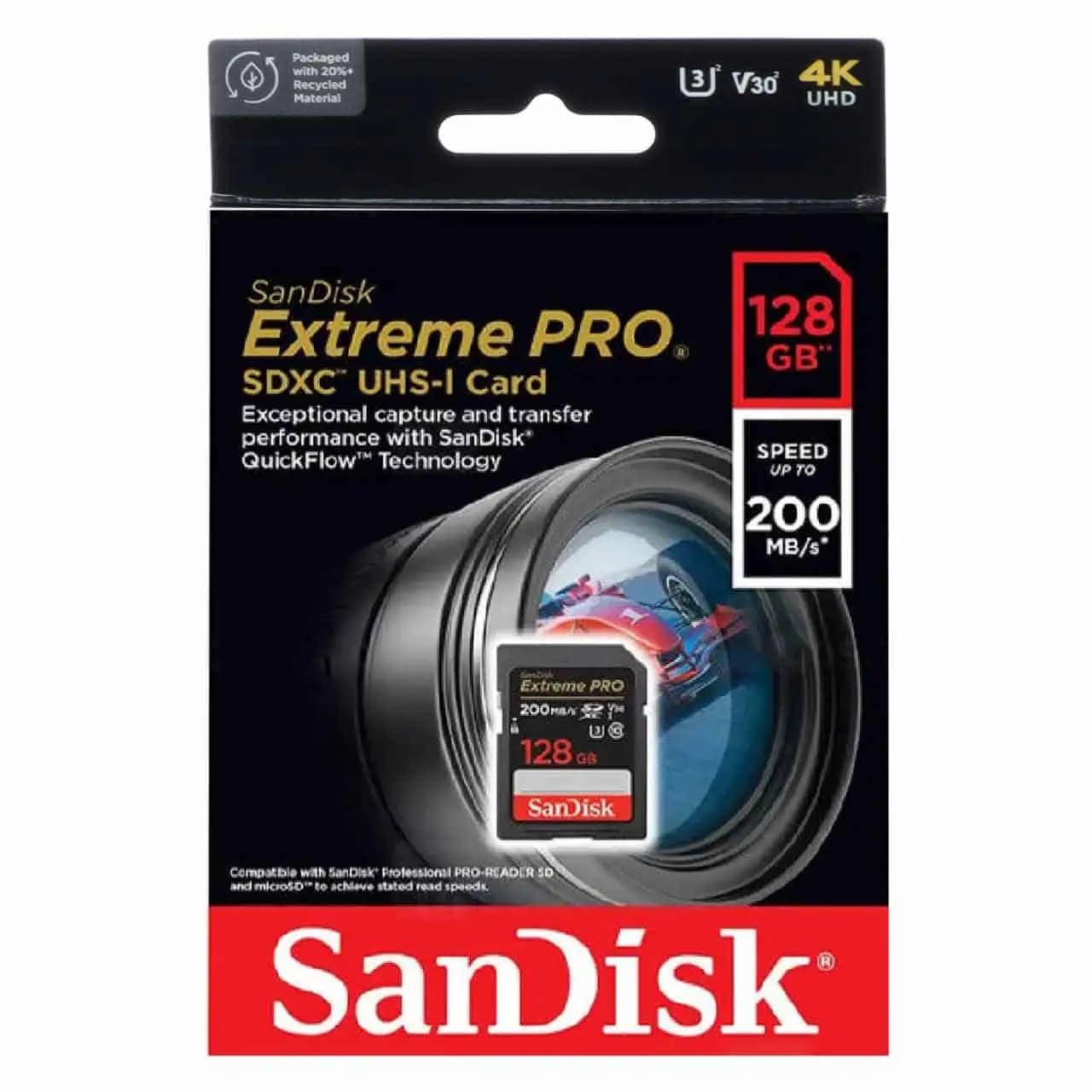 کارت حافظه SDXC سن دیسک مدل Extreme Pro UHS-I U3 ظرفیت 128 گیگابایت — تصویر ۲
