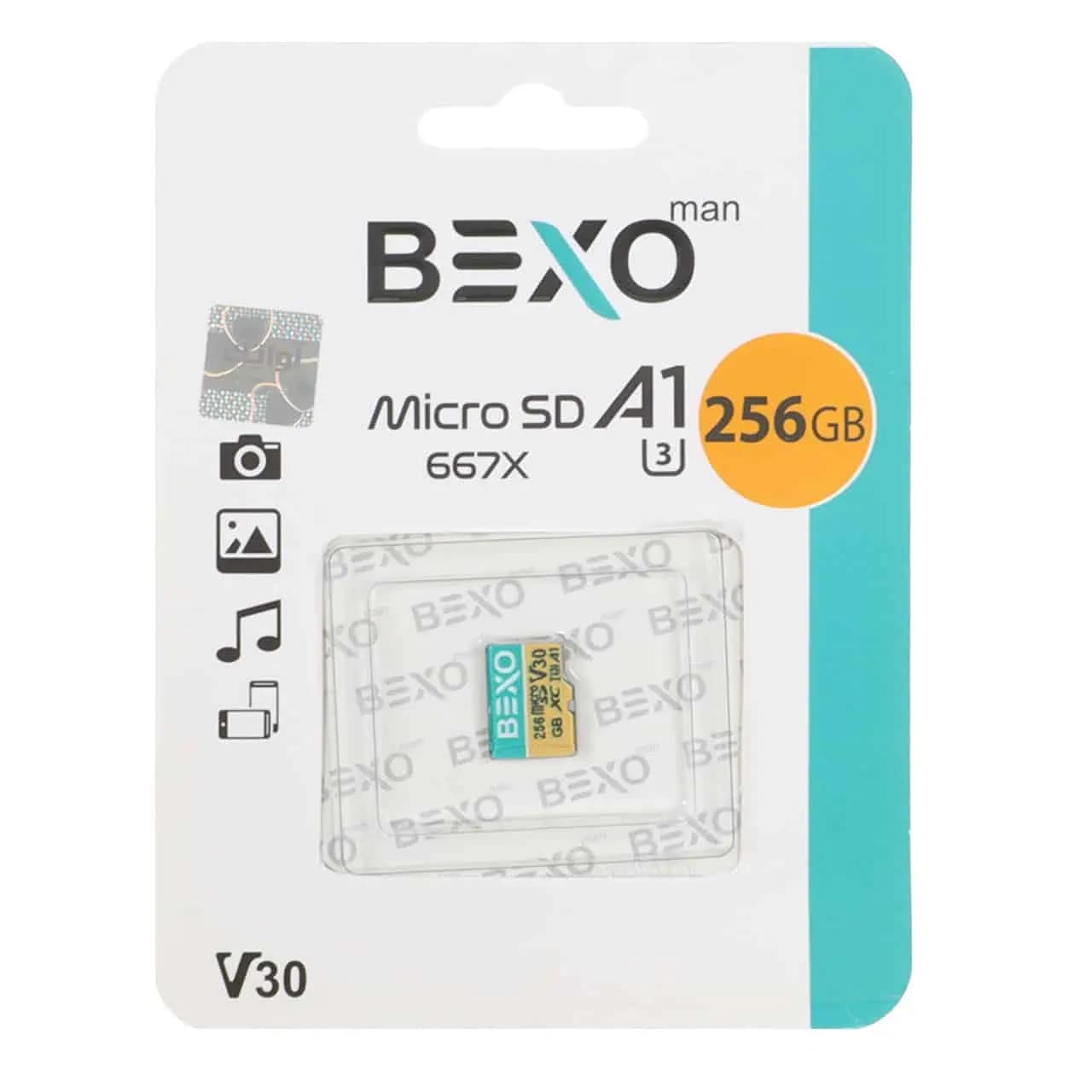 کارت حافظه microSDXC بکسو مدل Extra 667X UHS-I U3 A1 V30 ظرفیت 256 گیگابایت