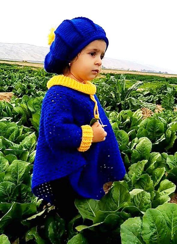 آموزش شنل و کلاه فرانسوی قلاب‌بافی