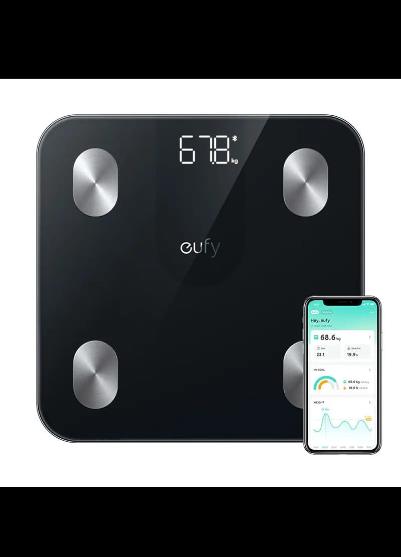 ترازو هوشمند انکر مدل Eufy Smart Scales A1 T9120 – مشکی — تصویر ۳