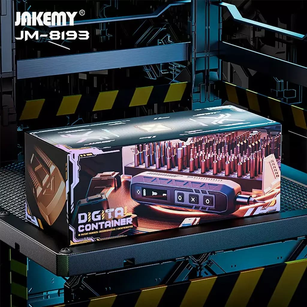 ست پیچ گوشتی شارژی 180 تکه Jakemy JM-8193 — تصویر ۵