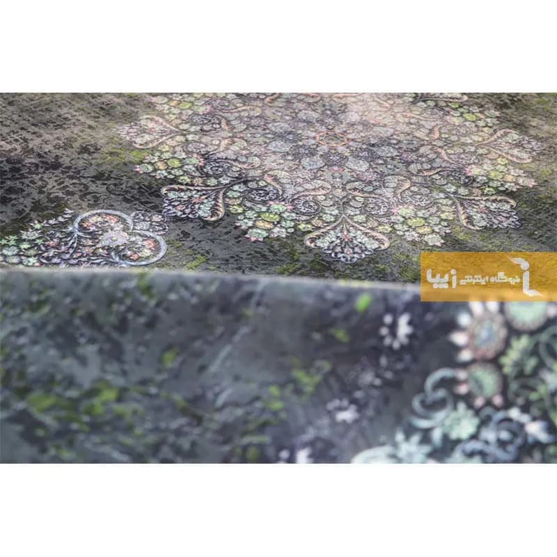 فرش آبی طرح برلیان 1200 شانه — تصویر ۴