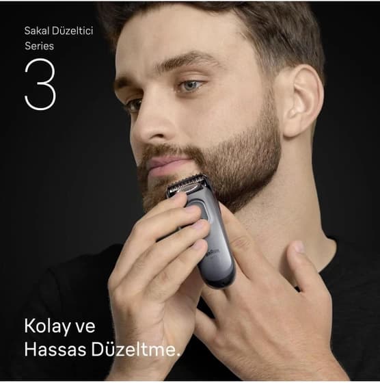 ماشین اصلاح موی صورت شارژی براون BRAUN مدلBT3560 سری ۳ — تصویر ۲