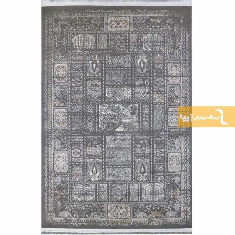 فرش طوسی طرح روهام 480 شانه