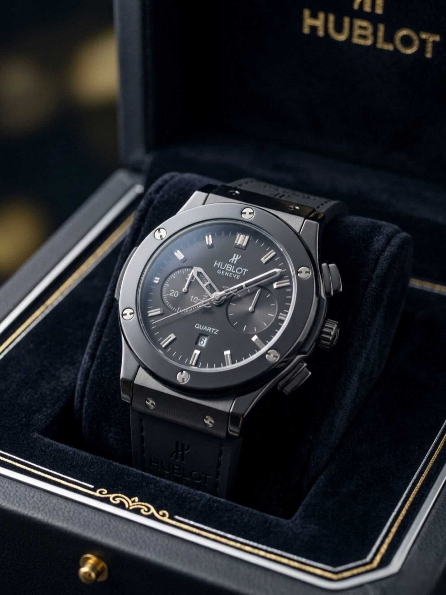 ساعت مردانه هابلوت چرمی اسپرت HUBLOT کد 2894 — تصویر ۷
