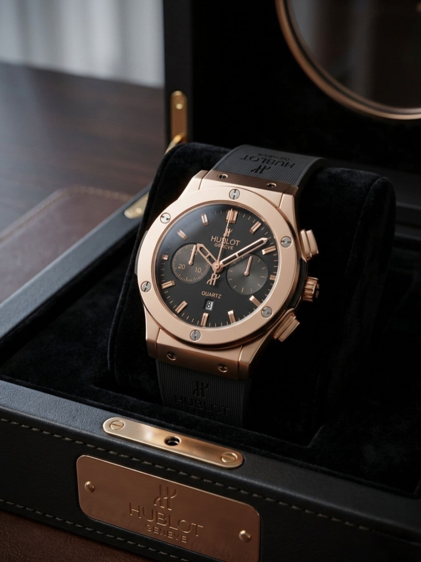 ساعت مردانه هابلوت چرمی اسپرت HUBLOT کد 2894 — تصویر ۳