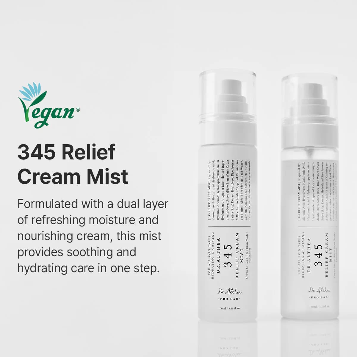 اسپری آبرسان و تسکین دهنده میست کرمی دکتر آلتیا 345 – 60میل — تصویر ۲
