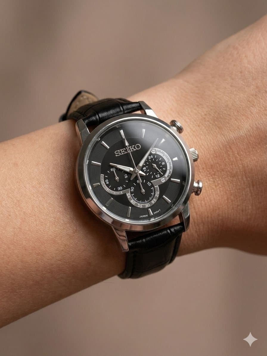 ساعت ست چرمی برند سیکو seiko کد 27423 — تصویر ۴