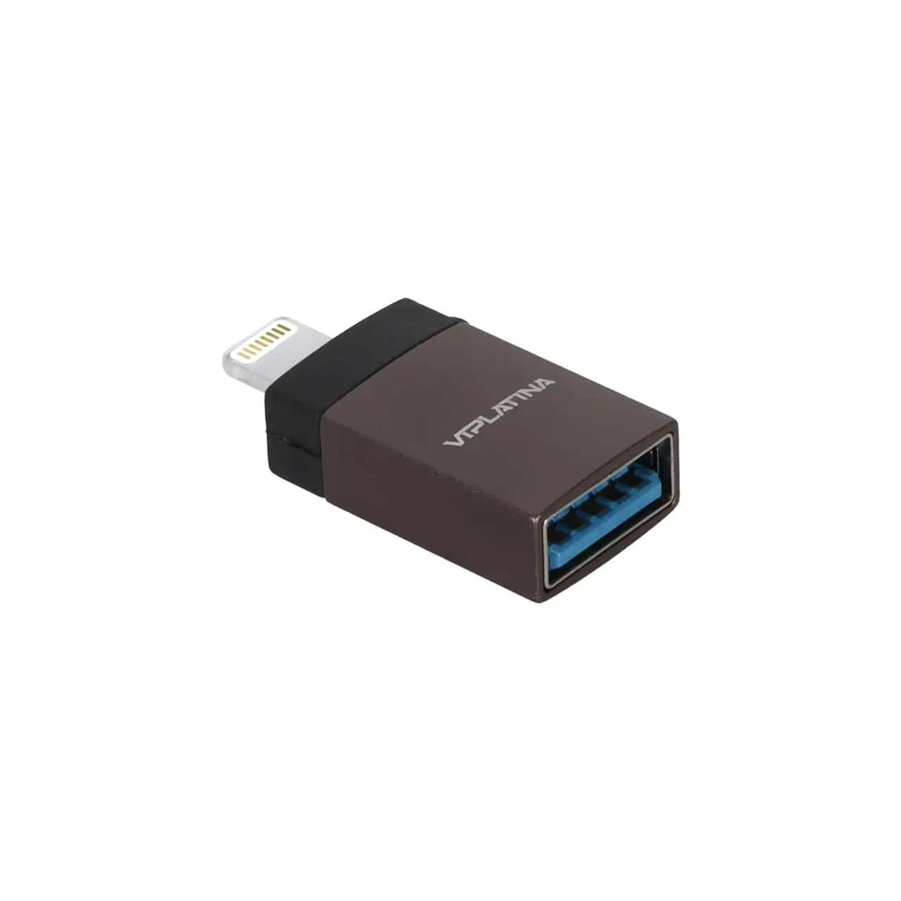 تبدیل Lightning to USB2.0 وی آی پلاتینا مدل VX16 – مشکی — تصویر ۲