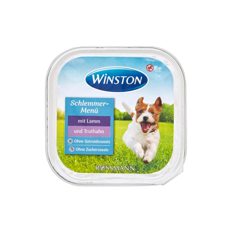 غذای کاسه ای سگ وینستون با طعم بره و بوقلمون Winston Lamb & Turkey وزن 150 گرم