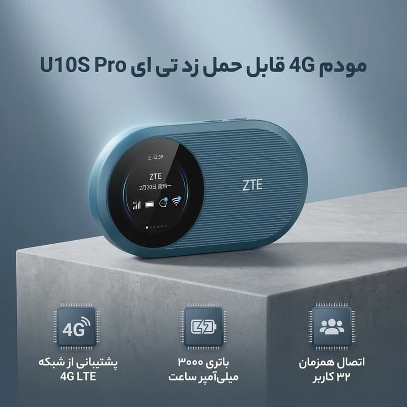 مودم جیبی 4G LTE قابل حمل برند OLAX مدل A10S — تصویر ۲