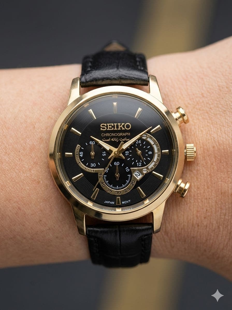 ساعت ست چرمی برند سیکو SEIKO کد 2738 — تصویر ۴