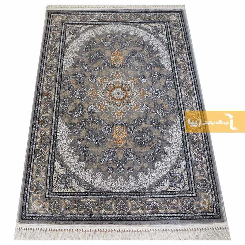 فرش طوسی طرح خطیبی 700 شانه — تصویر ۳