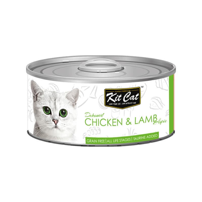 کنسرو غذای گربه کیت کت با طعم مرغ و بره KitCat Chicken & Lamb وزن 80 گرم — تصویر ۲