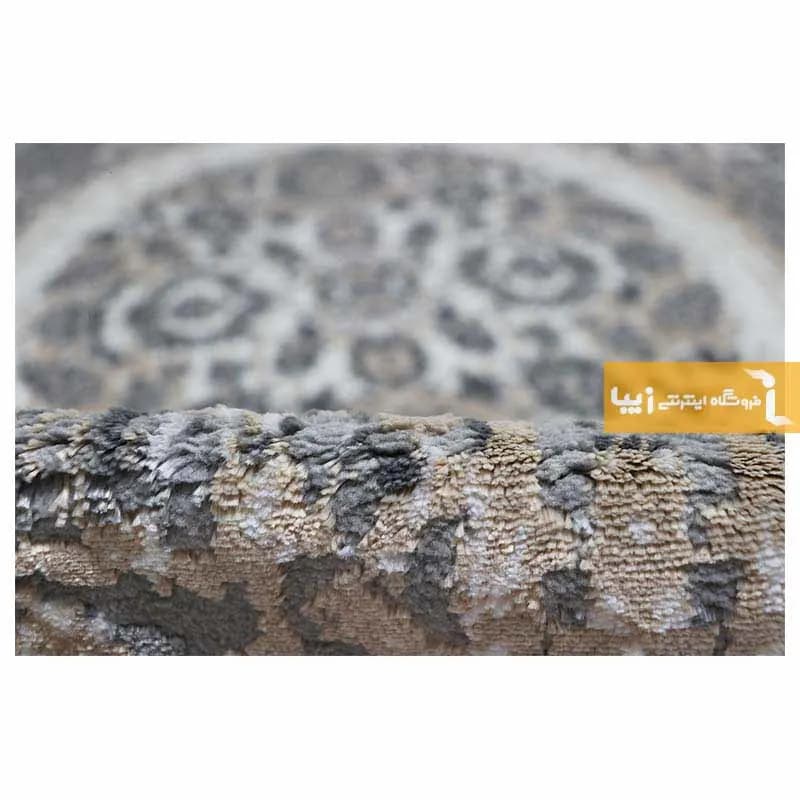 فرش بیضی کرم طرح گلشن — تصویر ۶
