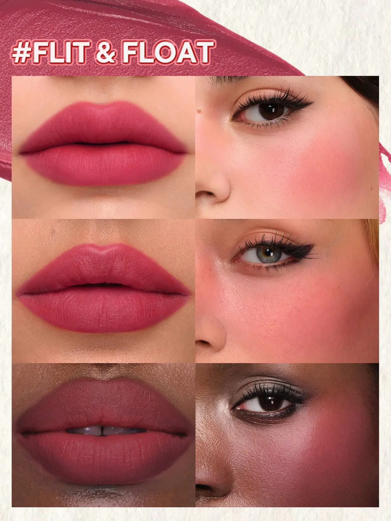 رژلب و رژگونه مایع شیگلم مدل Air Plush Lip & cheek Cream رنگ flit & float — تصویر ۲