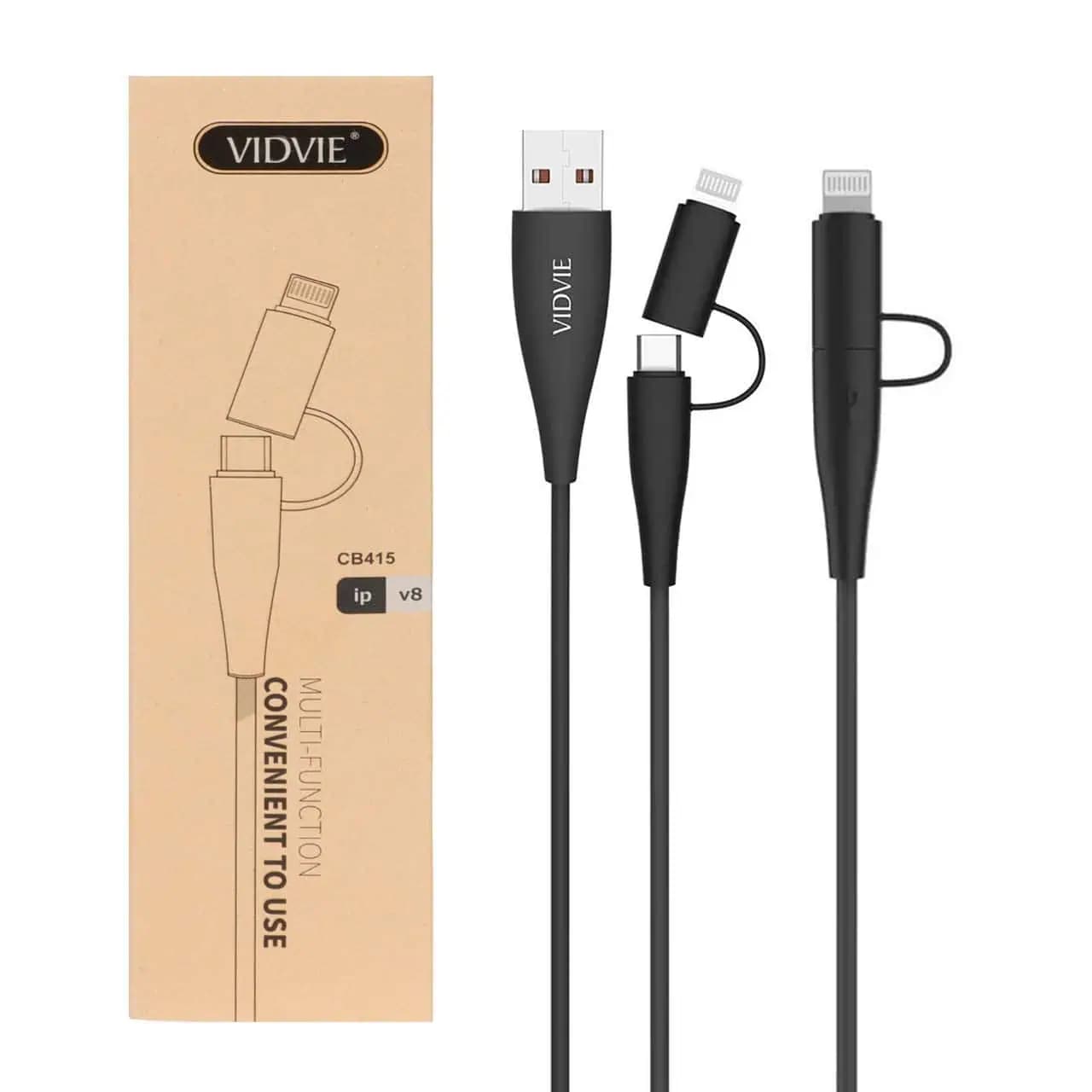 کابل شارژ آیفون ویدوی مدل CB415 – مشکی