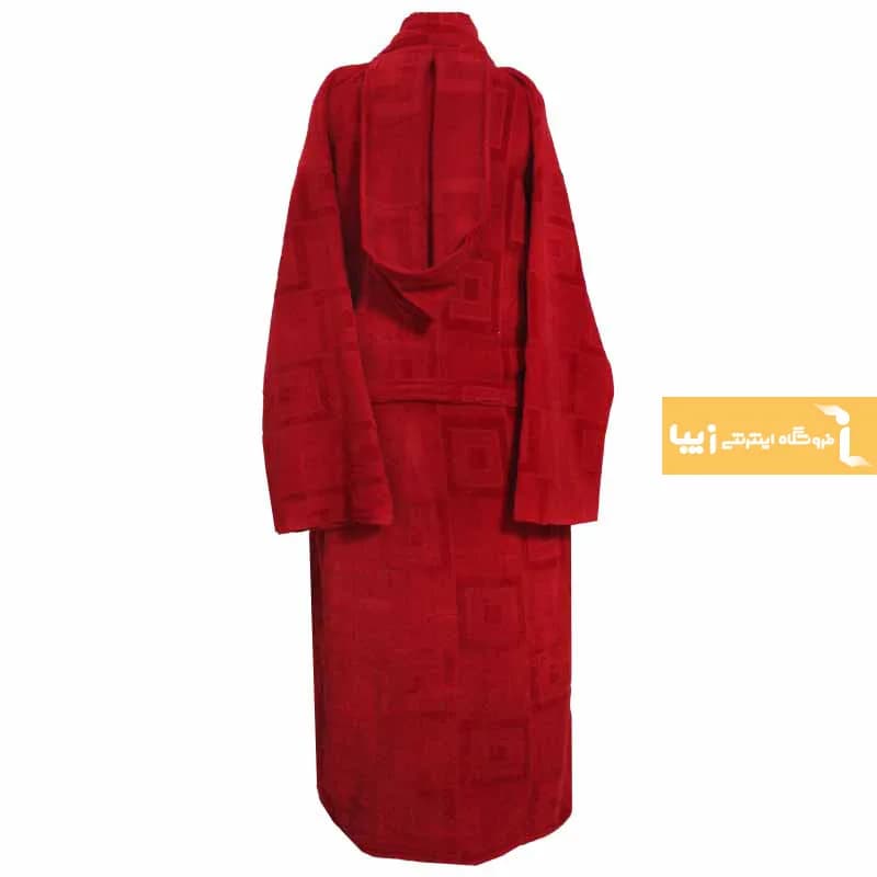 حوله تن پوش زرشکی مدل کایرا — تصویر ۳