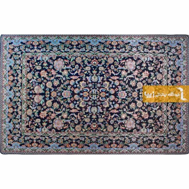 روفرشی سرمه‌ای مخمل طرح افشان | خرید اقساطی — تصویر ۶