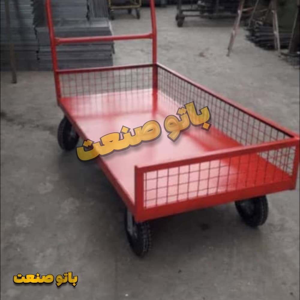 گاری دستی چهارچرخ صنعتی بزرگ – کد ۶۵۹۰