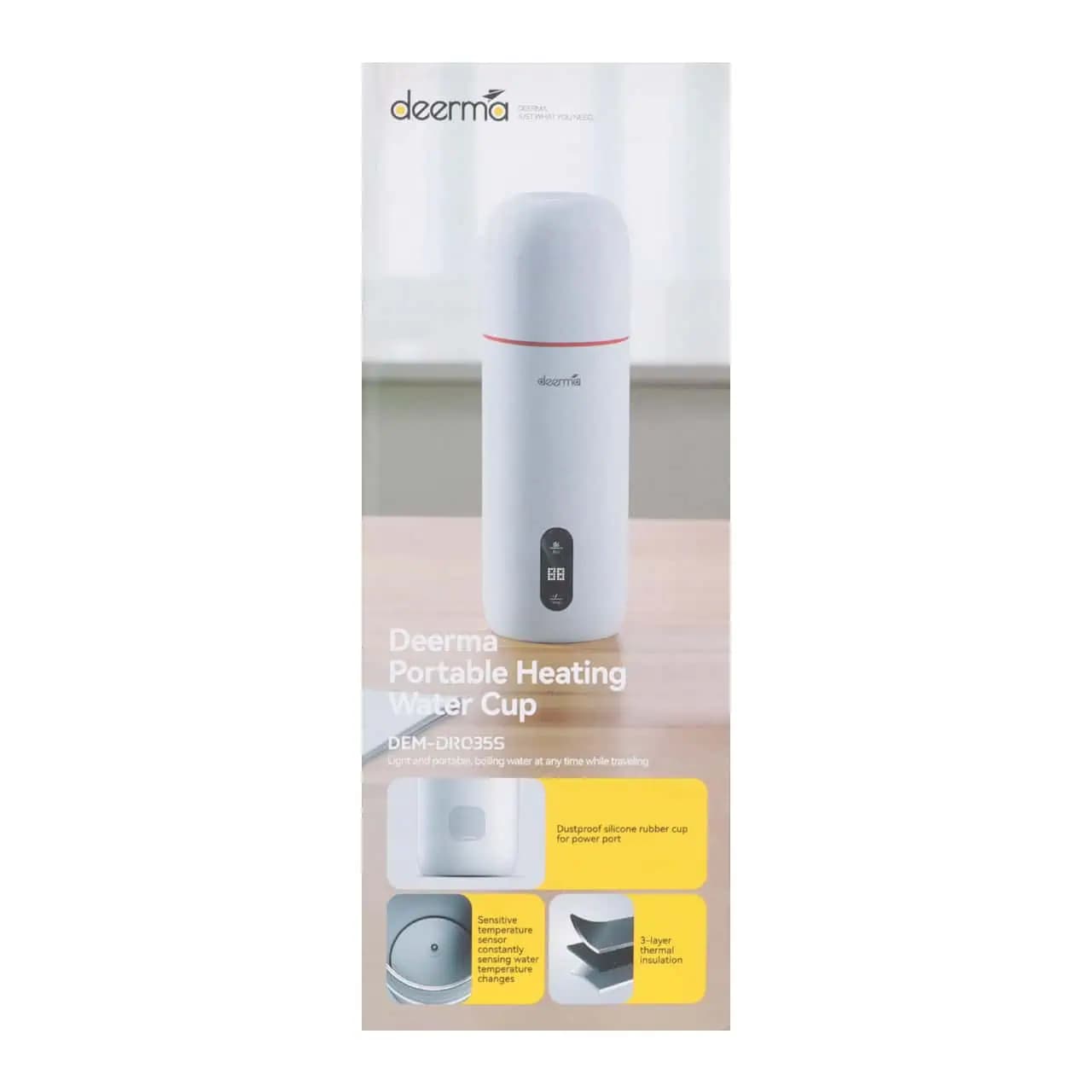 فلاسک و کتری برقی درما مدل DEM-DR035S – سفید — تصویر ۸