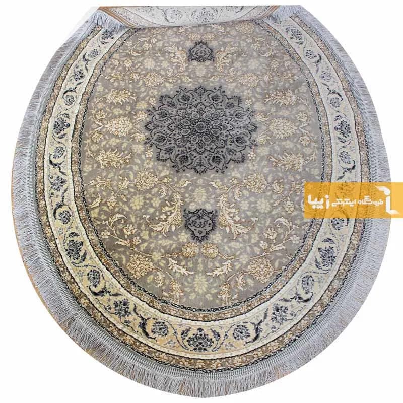 فرش بیضی فیلی طرح شاهکار — تصویر ۴