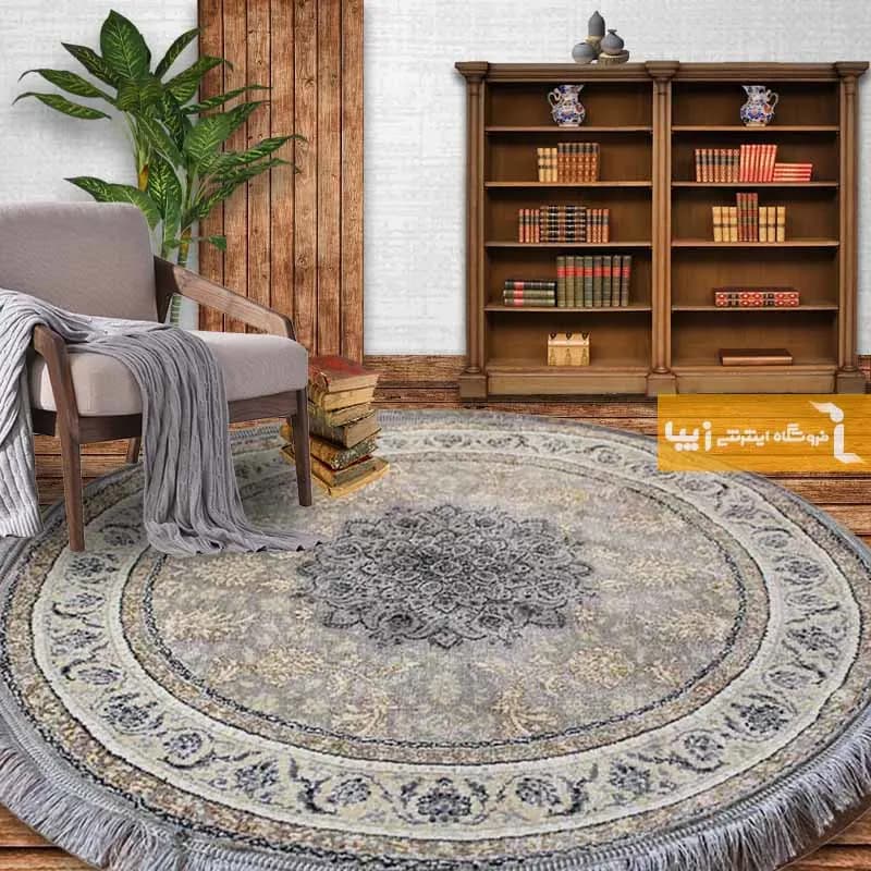 فرش گرد فیلی طرح شاهکار — تصویر ۲