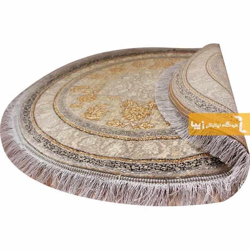 فرش گرد کرم طرح شاهکار — تصویر ۶