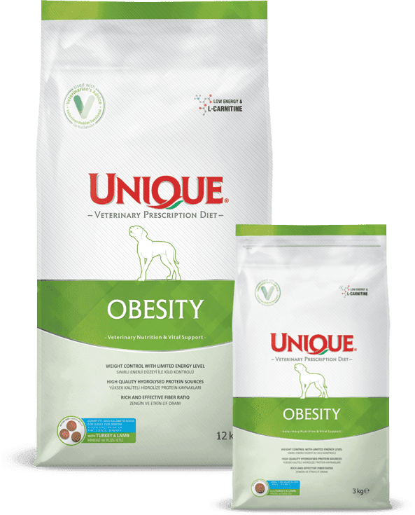 غذای خشک سگ بالغ دارای اضافه وزن -unique adult dog obesity 3kg — تصویر ۲