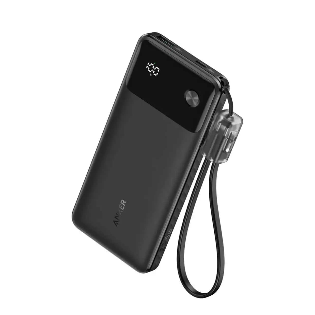 پاوربانک (فست شارژ) انکر 10000میلی آمپر مدل A1388H11 – مشکی — تصویر ۶