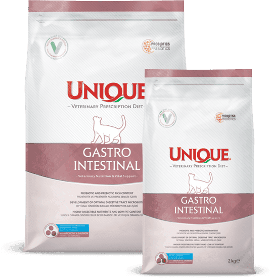 غذای خشک گربه بالغ گسترو unique adult cat gastro 2kg-
