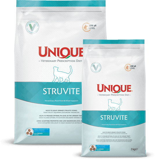 غذای خشک گربه بالغ سنگ ادراری -unique adult cat struvite 2kg