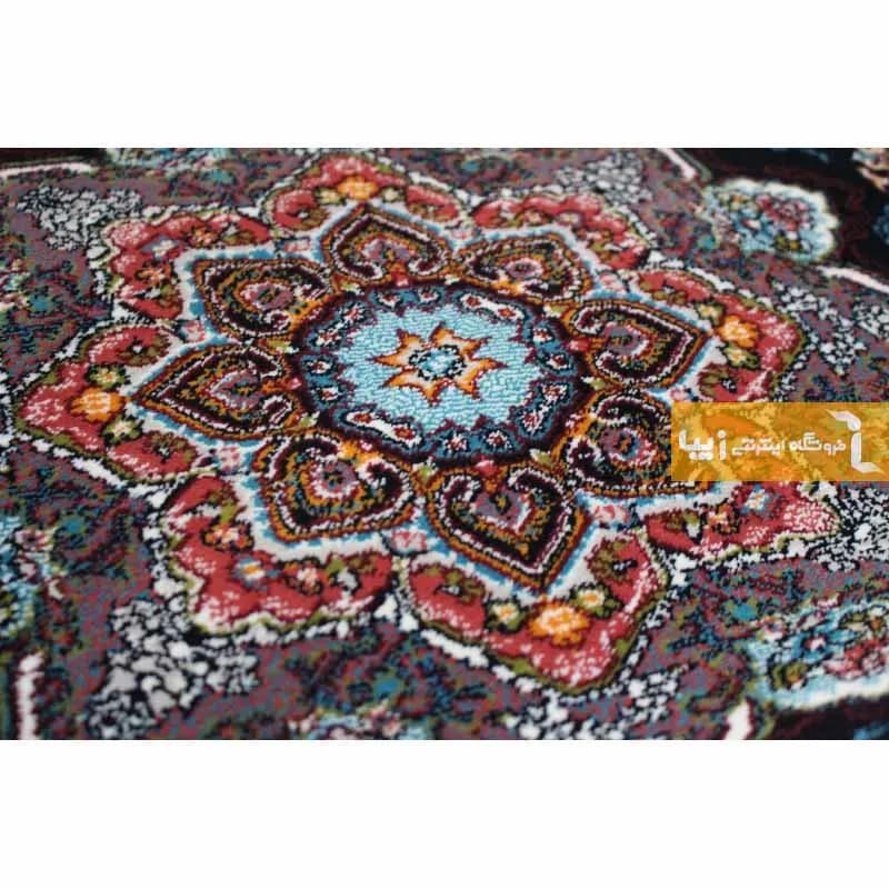 فرش گرد فیلی طرح باغ معلق — تصویر ۵