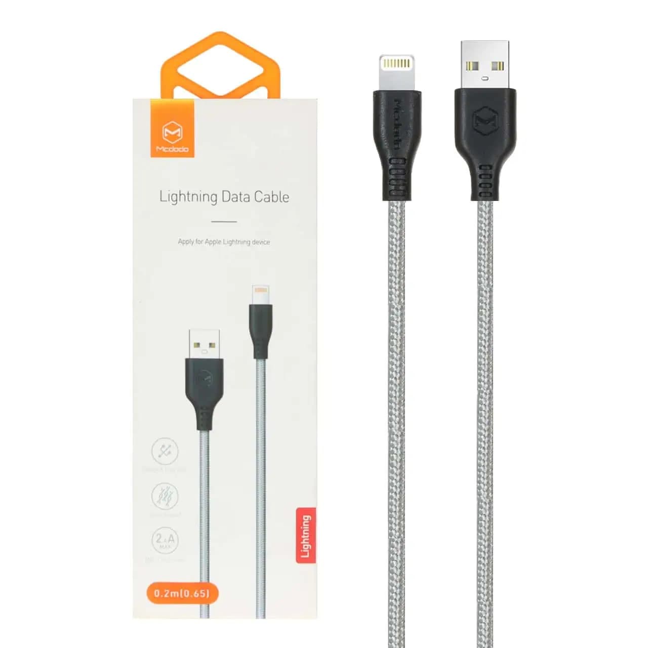کابل شارژ فست پاوربانک آیفون مک دودو مدل CA-5154 – نقره ای